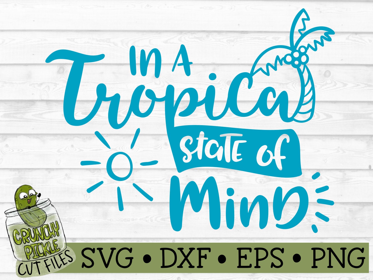 Download Beach Svg Summer Svg Tropical State Of Mind Svg Dxf Eps Etsy
