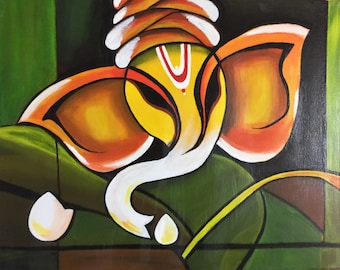 ganesha painting etsy