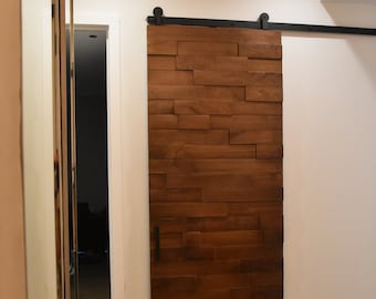 Solid Black Walnut Sliding Barn Door