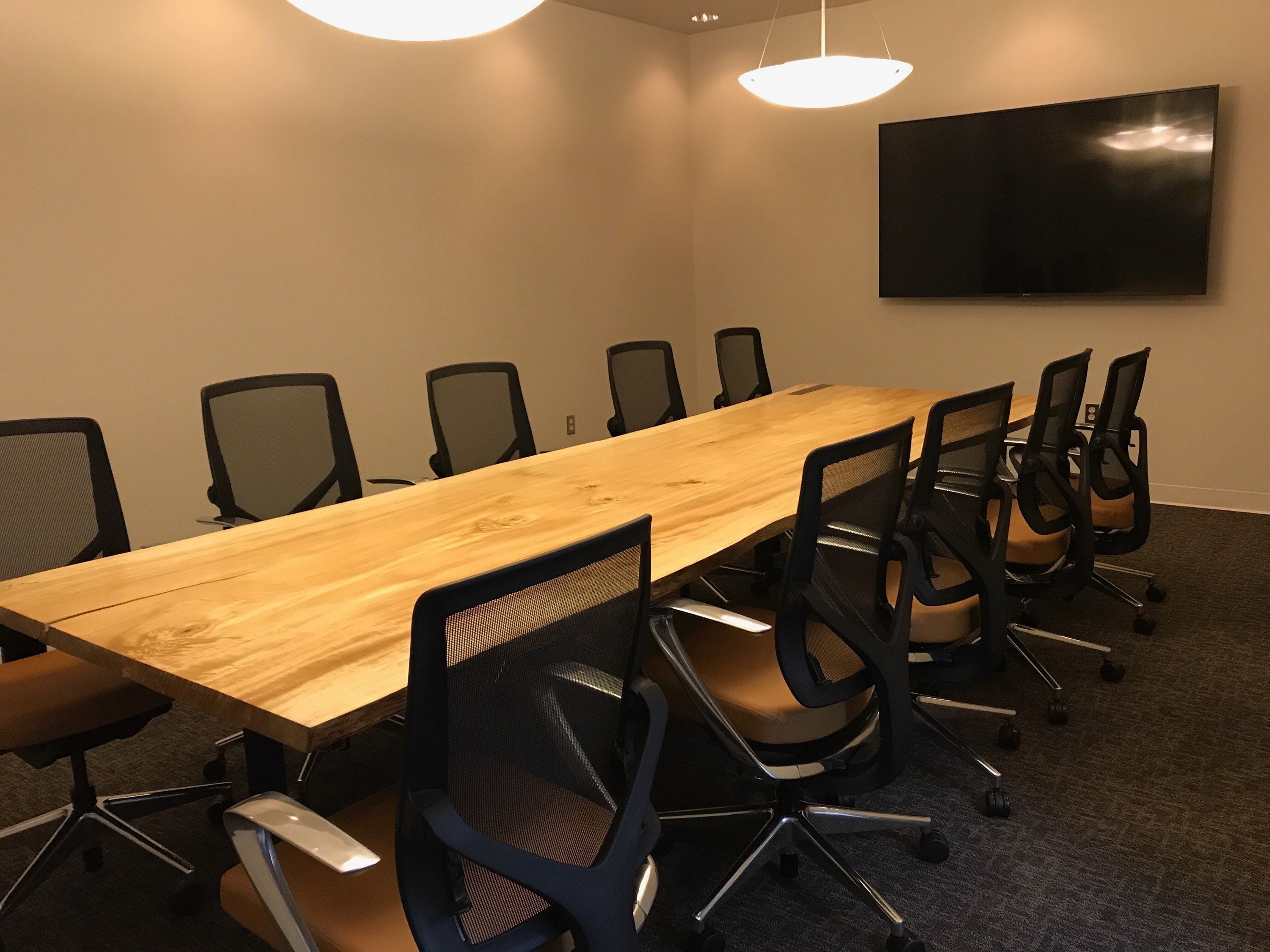 Live edge conference room cheap table
