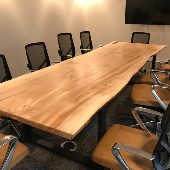 Live edge conference table for cheap sale
