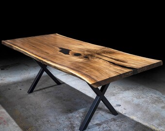 Single Slab Walnut Table