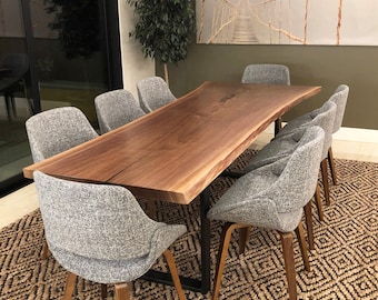 Single Slab Black Walnut Table