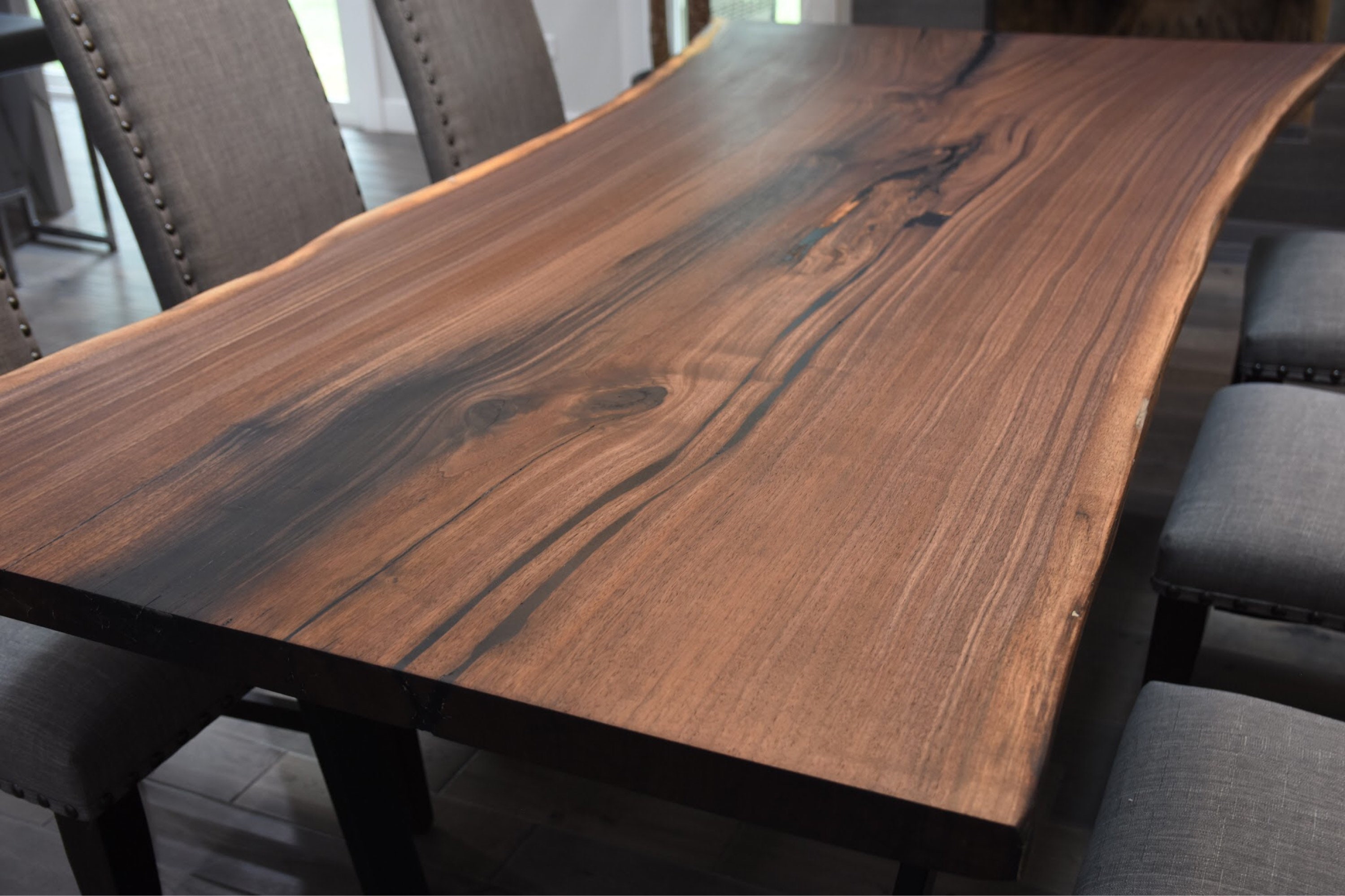 Black Walnut Live Edge Dining Table