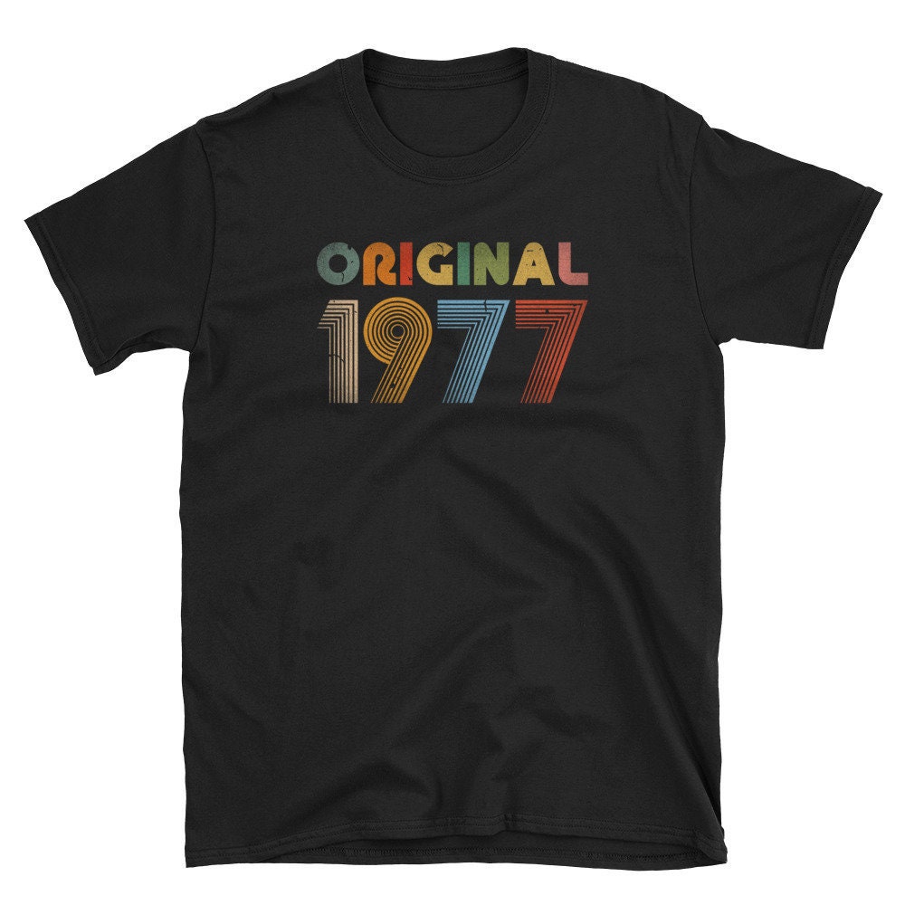 1977 t-shirt 1977 birthday shirt 1977 birthday gifts 43rd | Etsy
