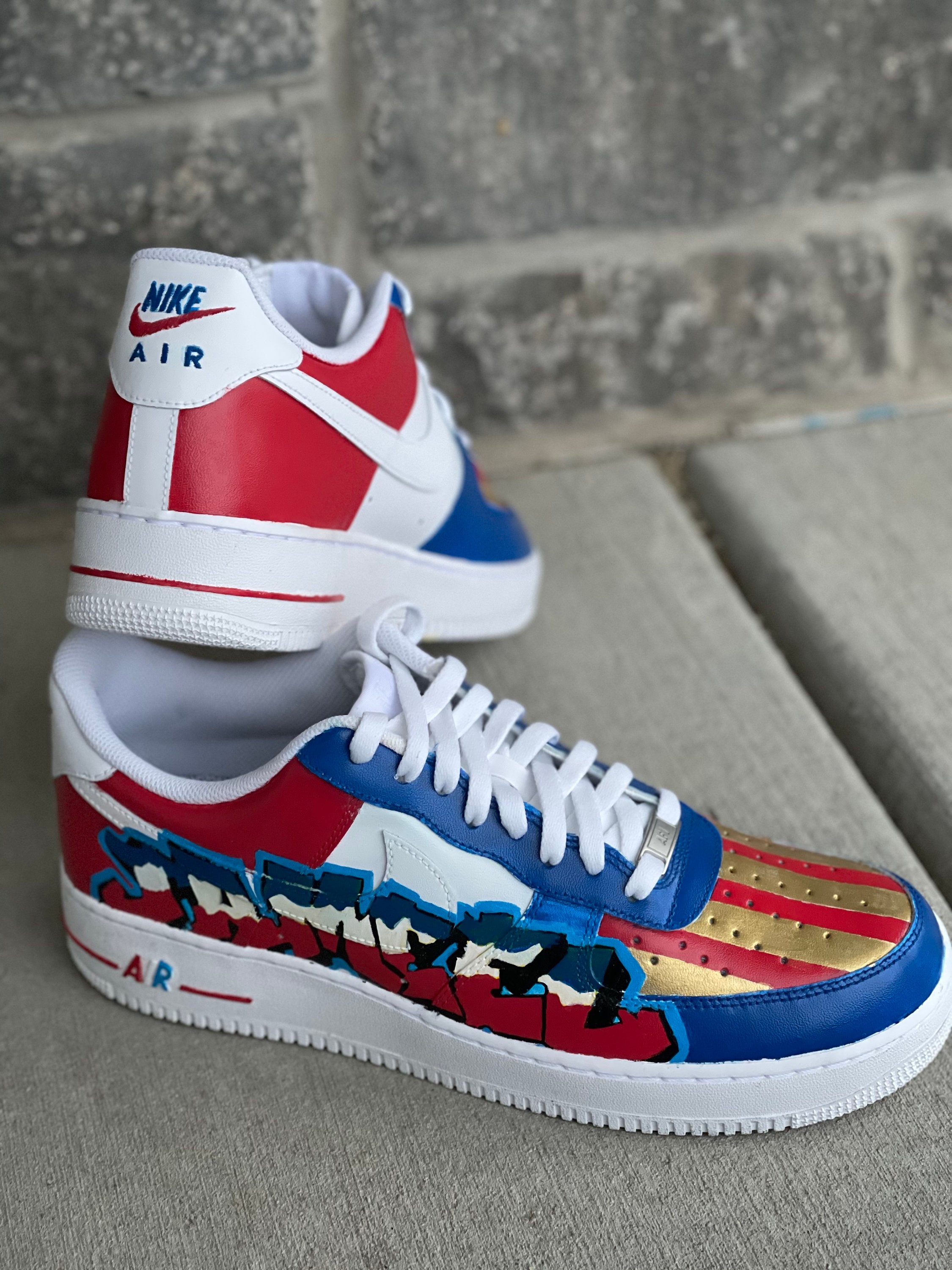 Leonardoda sensibilidad Privilegio Nike Air Force One's personalizados 4 de julio/América - Etsy España