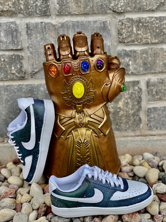 Custom Nike Vison Court Low s Galaxy Etsy