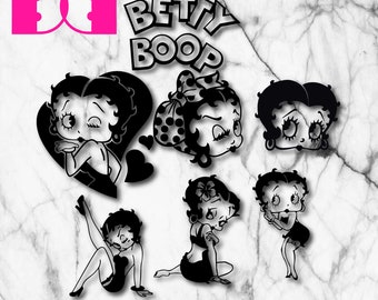 Betty Boop Svg Etsy