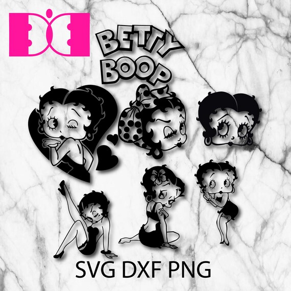 Download Betty Boop Svgdxfpngfor Cricutfor Silhouette Etsy