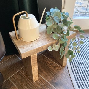 Small Rustic Stool Light