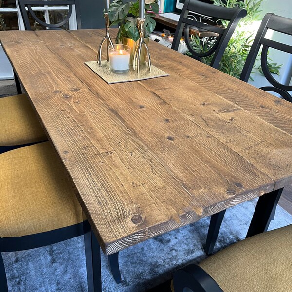 Rustic Dining Table Etsy UK