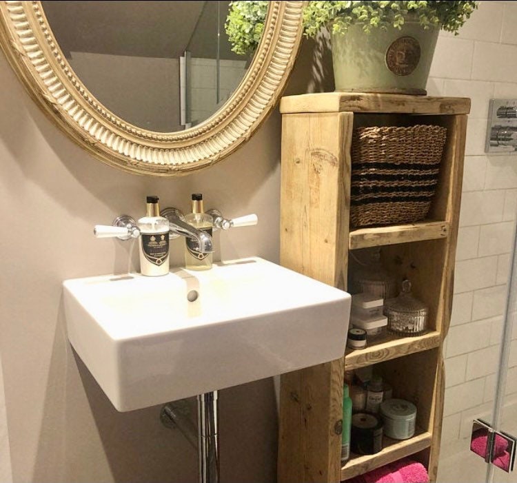 Bathroom Storage Rustic Storage Unit | Etsy
