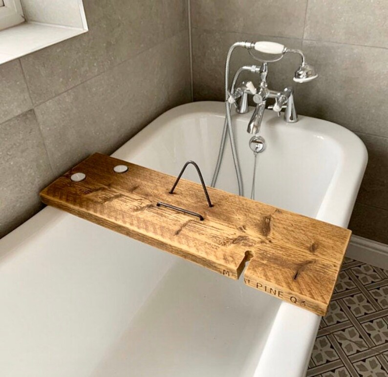 Wooden Bath Caddy Bath Board Bath Tray Etsy UK