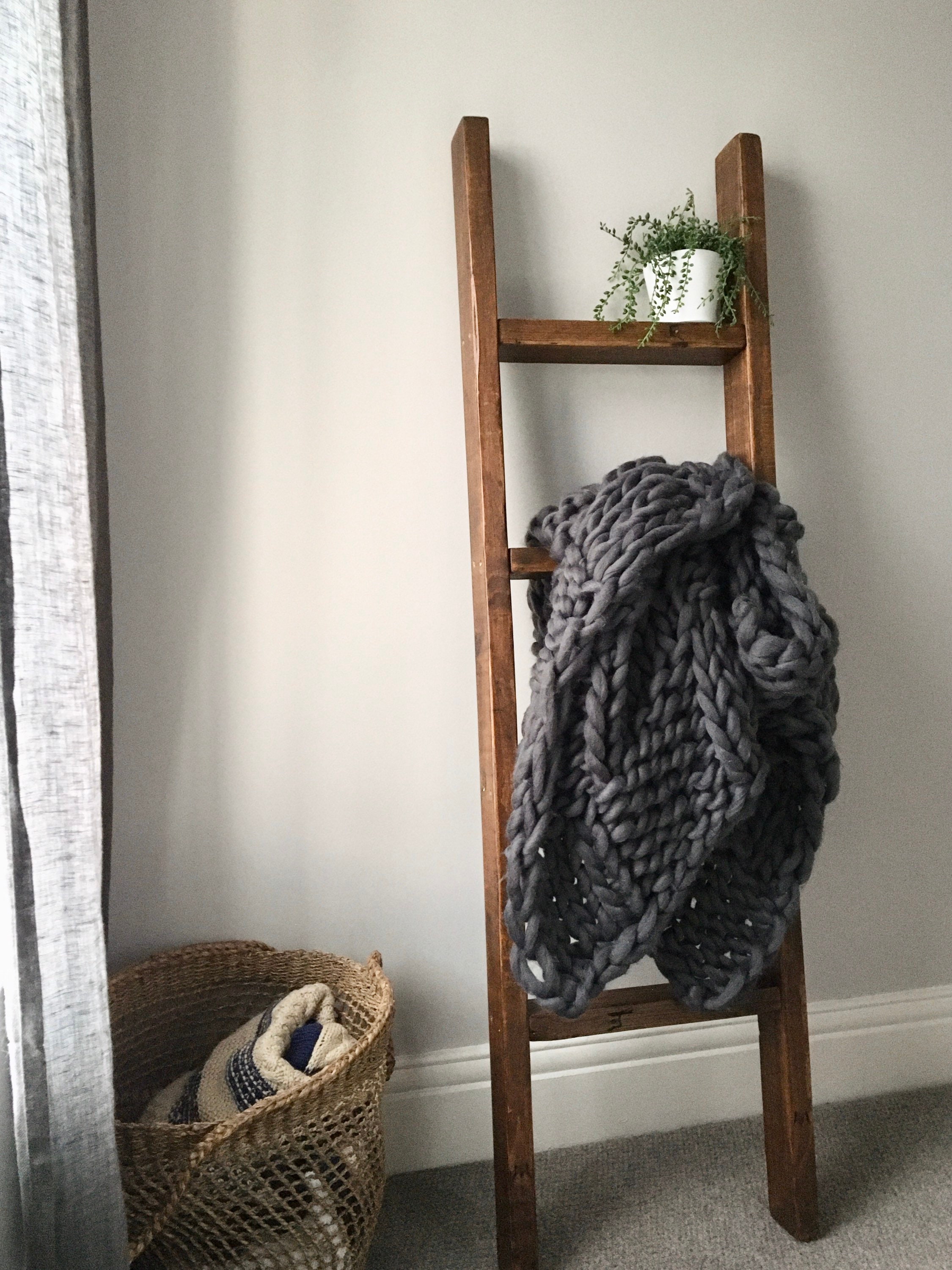 Wooden Blanket Ladder Towel Ladder Etsy Nederland