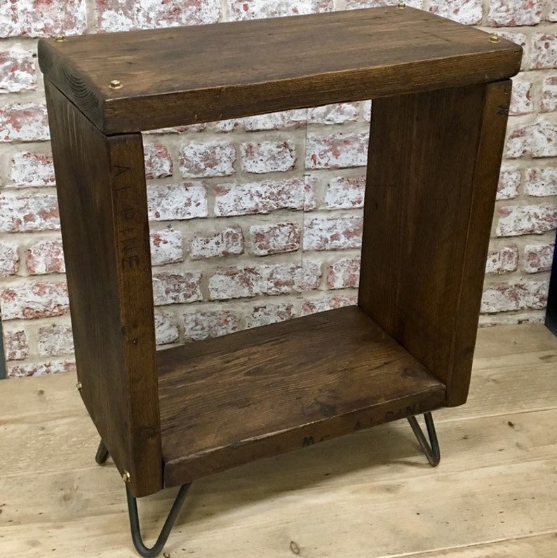 Bedside Table Side Table Magazine Rack Cube Storage Etsy