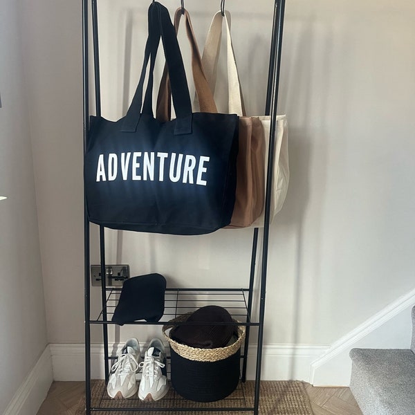 Large Canvas Tote Bag - ADVENTURE Bag