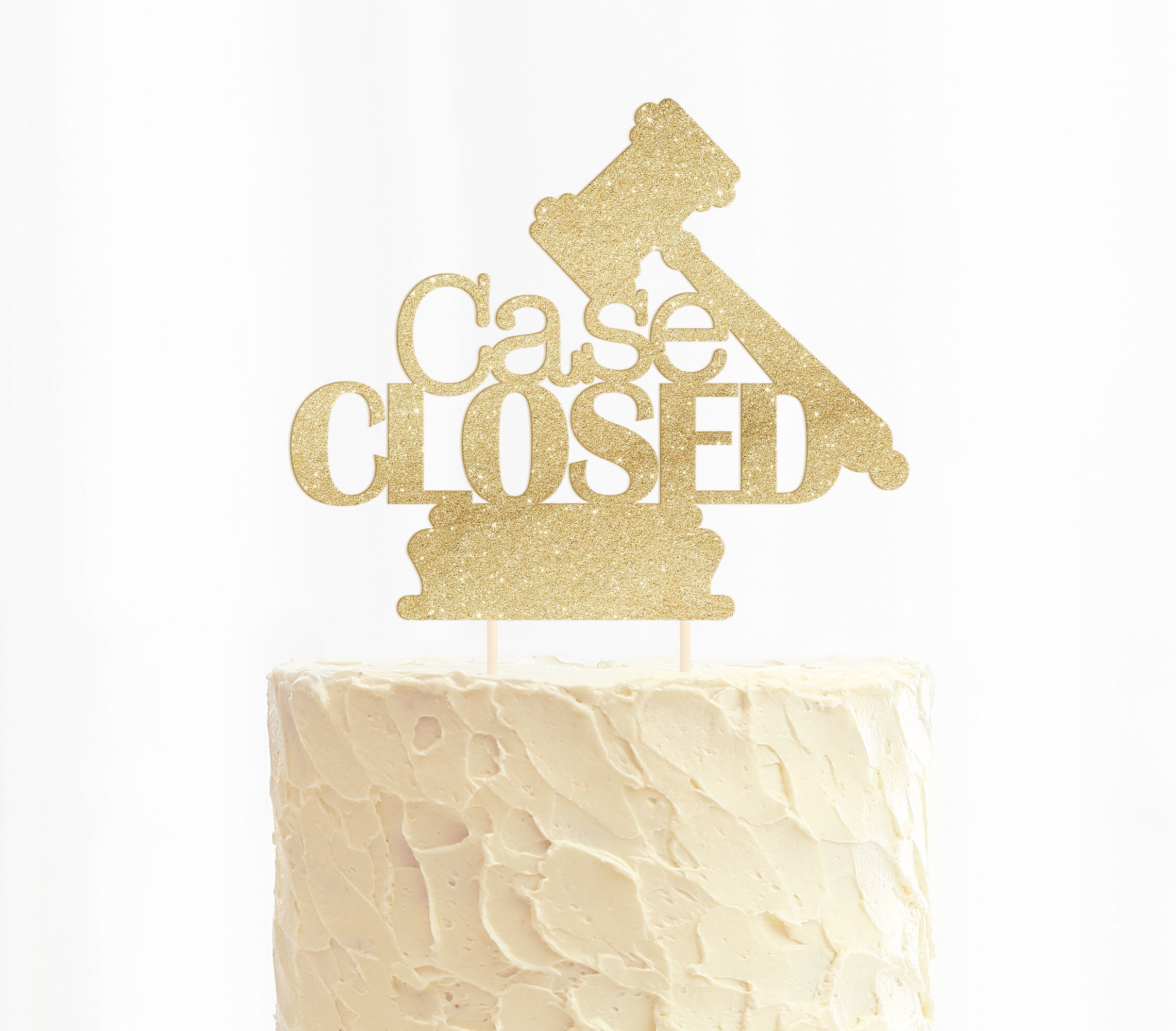 Case Closed Cake Topper / Gavel / Law School Graduation Cake Etsy