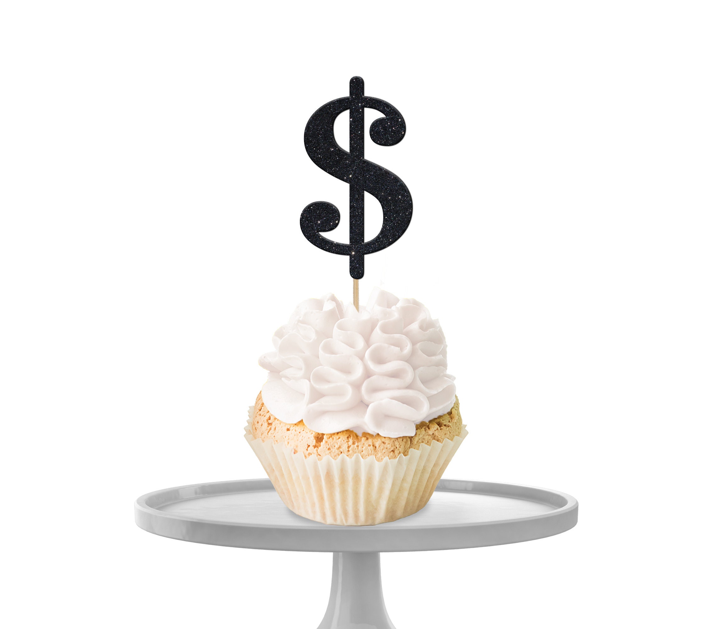 Dollar Sign Cupcake Toppers / Birthday Toppers / Party Cupcake Etsy