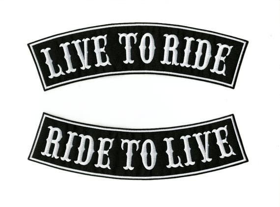 OLD SCHOOL Top Rocker Motorcycle Jacket Back Patch Old English Large 12/"