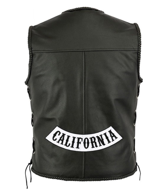 motorcycle vest bottom rocker