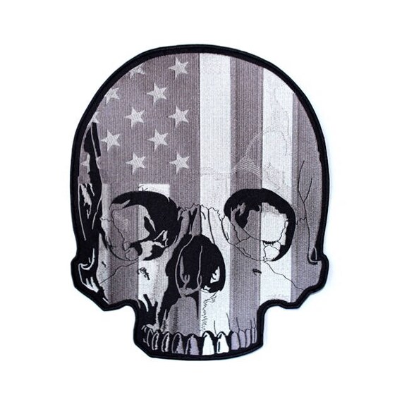 10.5/" Skull Native American Indian CHIEF HEAD Patch Iron on Accessories Costume