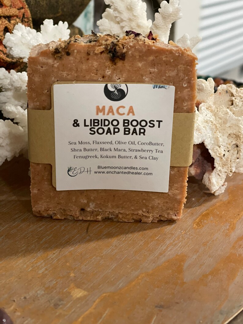 Maca & Flax Seed Soapph Balance Health Libido Exfoliates Improve Skin Luster Hormonal Acneyoni