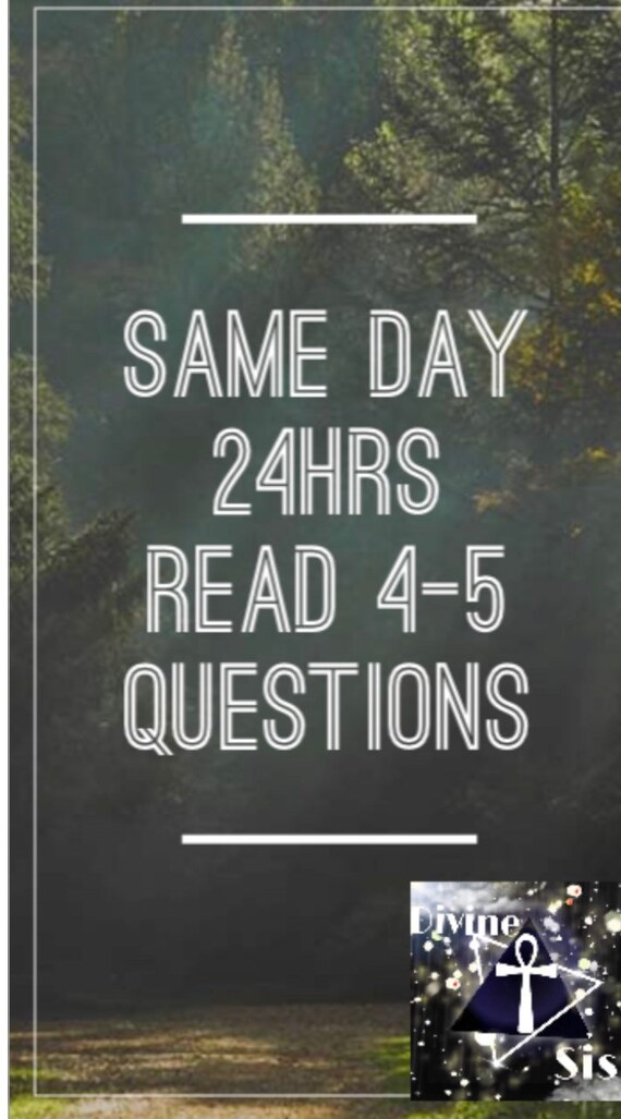 Same Day or 24hrs questions yes or no Reading