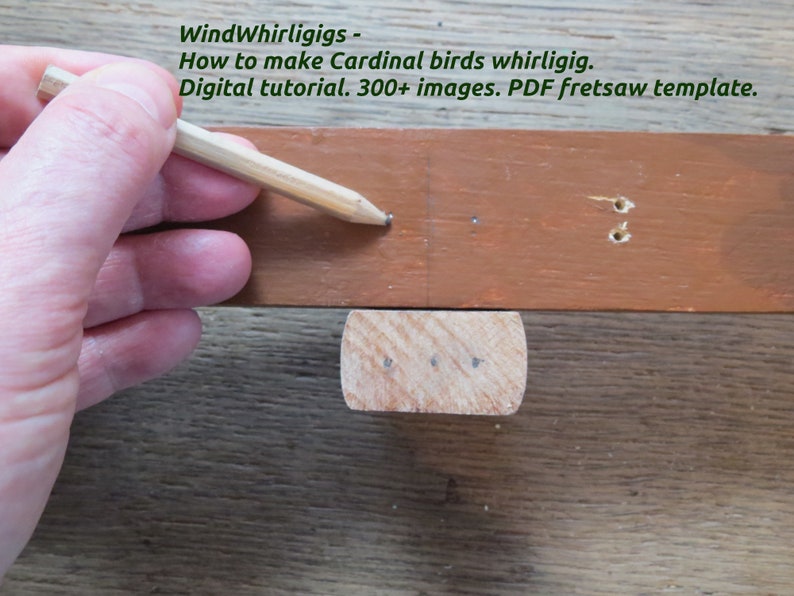 How to make Cardinal birds whirligig.Digital tutorialPDF Etsy