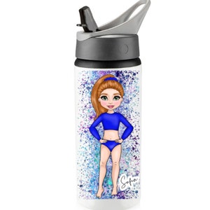 Borraccia personalizzata per cheerleader: regalo di ginnastica, borraccia per la scuola