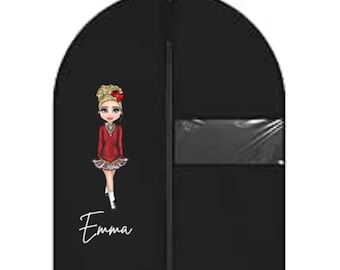 Personalized Irish Dance Garment Bag: Feis Competition Costume Dress Bag