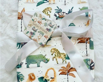 Wild One, Safari blanket, Jungle blanket, Unisex, Safari Birthday Gifts, New baby gift, Personalised blanket, First Birthday, Christening,