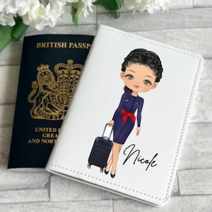 Personalised passport cover | passport holder | Travel | Luggage Tag | Cabin Crew | Flight Attendant | Air stewardess | Air France | Paris