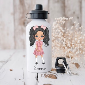 Personalized School Water Bottle: Custom Character, Uniform Colors