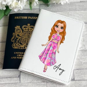 Personalised passport cover, Personalised passport for Mum, Tropical passport cover, Gifts for her, Travel gifts, Passport wallet, Holiday,