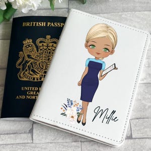 Personalised passport cover | passport holder | Travel | Luggage Tag | Cabin Crew | Flight Attendant | Air stewardess | TUI | Air hostess