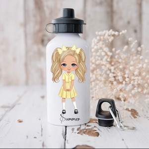 Personalized School Water Bottle: Custom Character, Uniform Colors