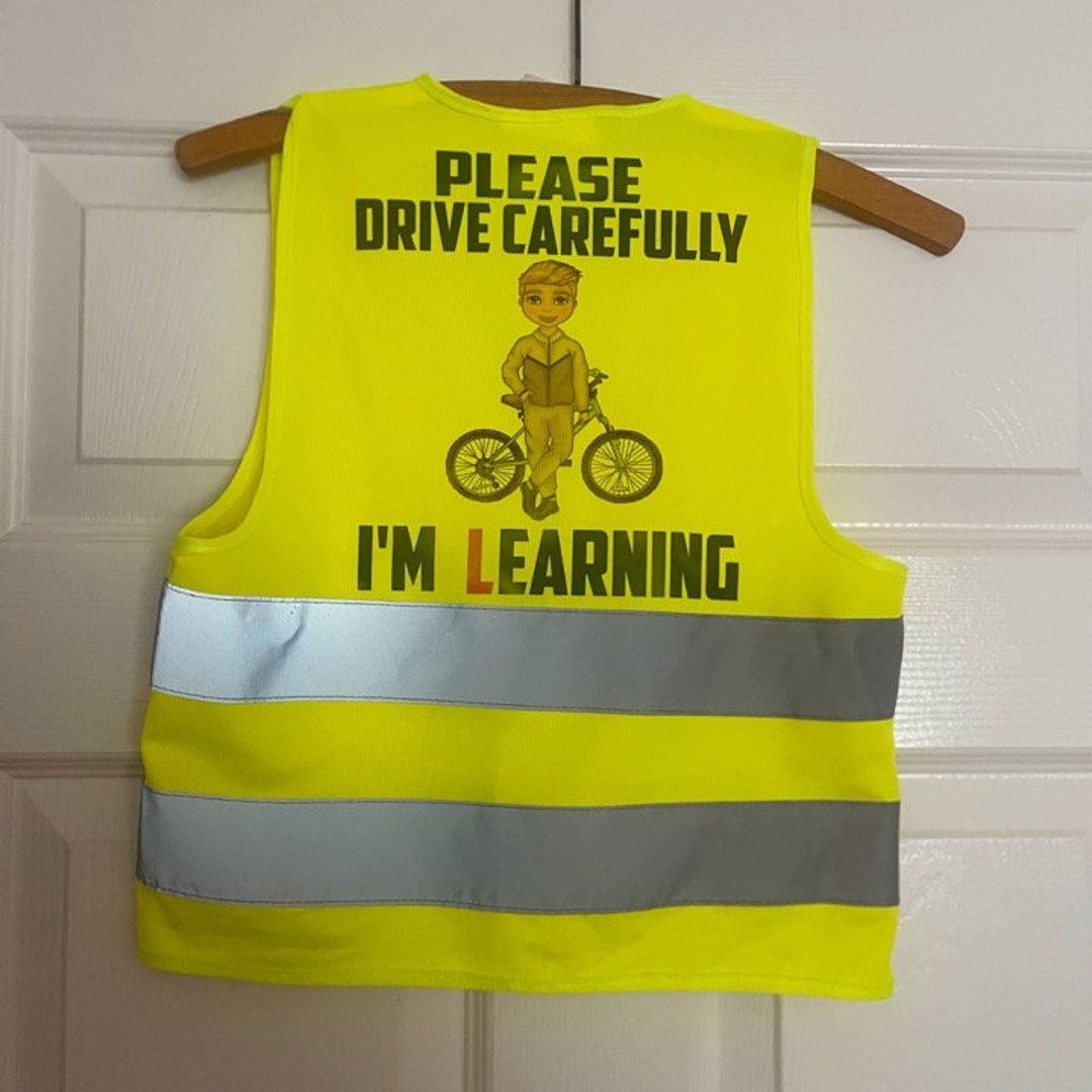 Kids High Vis Vest Cycling Vest Kids Road Safety Learner Bike Rider Boys Cycling Gifts Bike