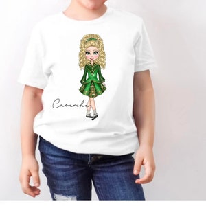 Personalized Irish Dancer T-Shirt: Girls Ceili Dance Tee