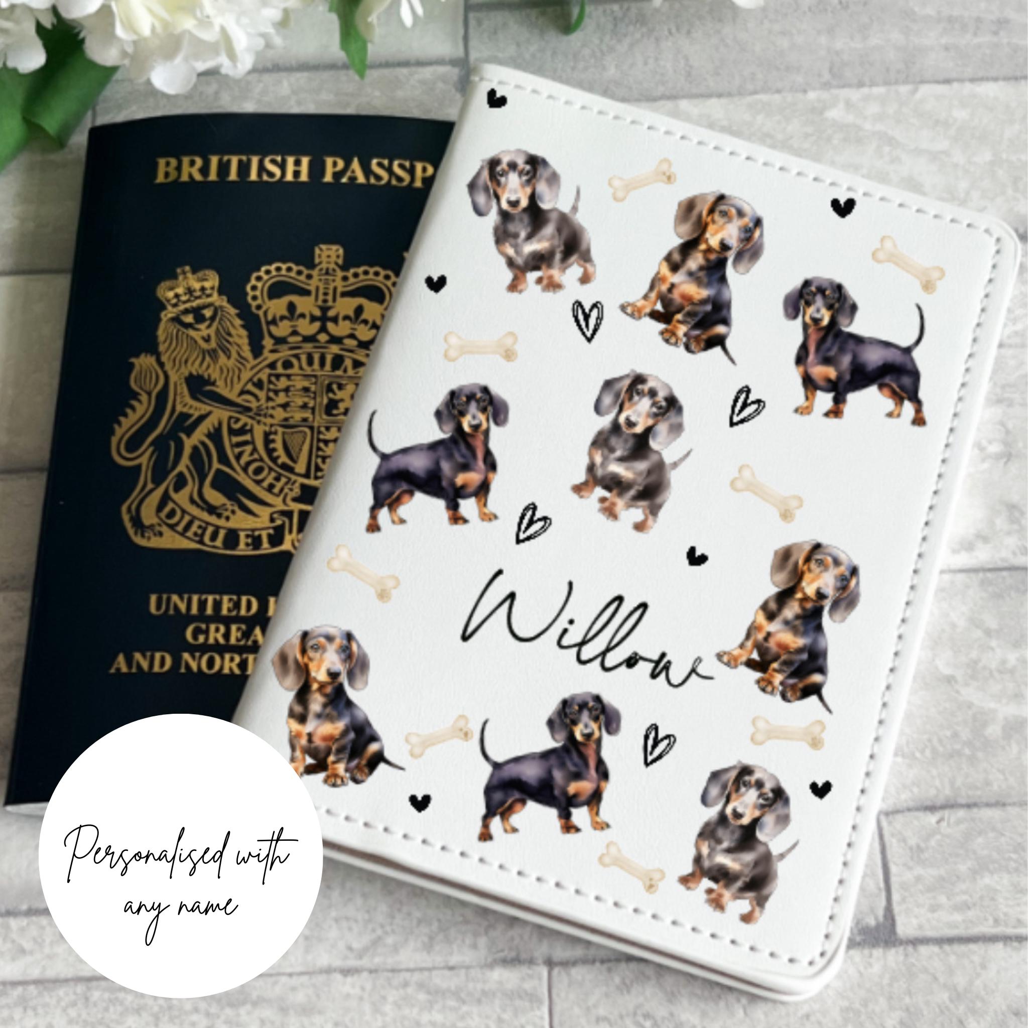 Fox Terrier - Protège passeport pour chien, protège document, cadeau