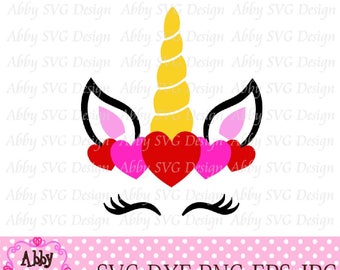 Download Unicorn heart svg | Etsy