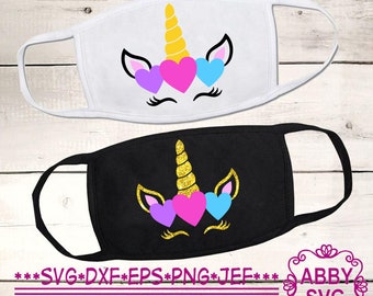 Download Unicorn Mask Svg Etsy