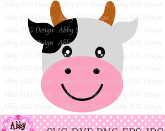 Download Cow Face Svg Etsy
