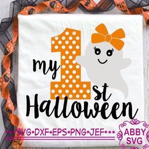 My First Halloween SVG,Baby Halloween SVG,Ghost svg,Halloween ghost svg Cricut and Silhouette svg file NO:0343