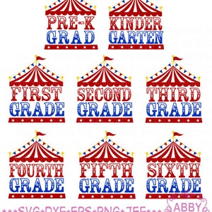 Rang van SVG-bestand, terug naar school Svg, kleuterschool svg-bestand, carnaval Svg, Circustent Svg, Cricut Cut-bestand, silhouet svg-bestand
