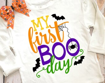 Halloween My First BOO day Cut File svg,png,dxf and eps file for the Cutting Machines NO:0211