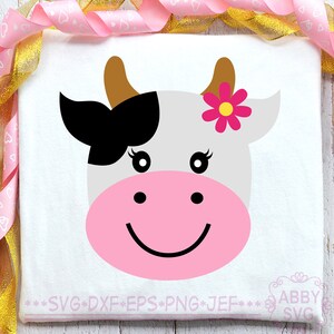 Cow SVG,Girl Cow Cut File,Farm Animal svg,cut file for Cutting Machines