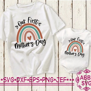 First Mothers day,Mothers day svg,Happy Mothers day,Rainbow svg,Mama svg file,Svg for Cricut,Silhouette Cut file