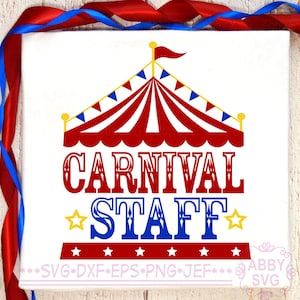 Archivo SVG de personal de carnaval, Archivo SVG de circo de cumpleaños, Archivo SVG de camiseta de cumpleaños, Archivo SVG de carnaval de cumpleaños, Archivo SVG de carpa de circo, Archivo SVG de Cricut, Archivo SVG de silueta