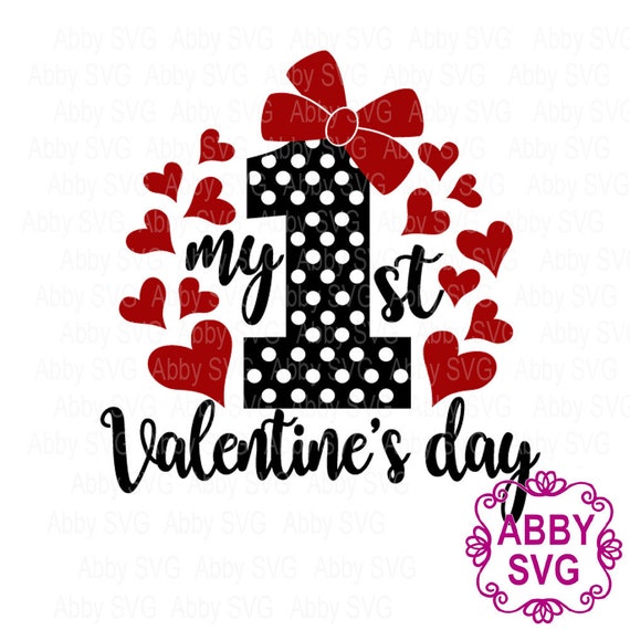 Download First Valentine S Day Svgvalentine Baby Bodysuit Etsy