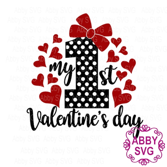 Download First Valentine S Day Svgvalentine Baby Bodysuit Etsy